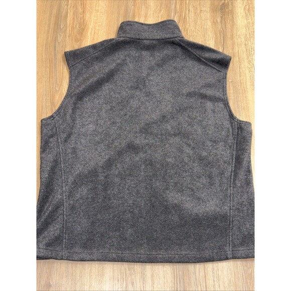 Columbia Steens Mountain Fleece Vest Mens XL Gray Full Zip Pocket Outdoor Hiking - Picture 6 of 6